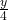 \frac y4