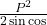\frac{P^2}{2\sinα\cosα}