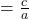α β = \frac{c}{a}