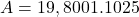 A = 19,800 × 1.1025