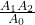 \frac{A_1 A_2}{A_0}