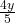 \frac{4y}5