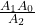 \frac{A_1A_0}{A_2}