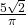 \frac{5\sqrt2}\pi