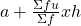a+\frac { \Sigma fu }{ \Sigma f } xh