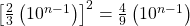 \left[\frac23\left(10^{n-1}\right)\right]^2=\frac49\left(10^{n-1}\right)
