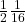 \frac{1}{2} &divide; \frac{1}{16}