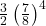 \frac{3}{2}\left(\frac{7}{8}\right)^4
