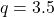 q = 3.5