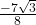 \frac{-7\sqrt3}8