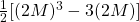 \frac12\lbrack(2M)^3-3(2M)\rbrack