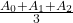 \frac{A_0+A_1+A_2}{3}