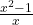 \frac{x^2-1}x