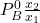 P_B^0 \frac{x_2}{x_1}