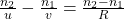 \frac{n_2}u-\frac{n_1}v=\frac{n_2-n_1}R
