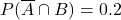 P(\overline{A} \cap B) = 0.2