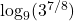 \log_{9}(3^{7/8})