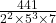 \frac{441}{2^2 \times 5^3 \times 7}