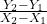 \frac{Y_2-Y_1}{X_2-X_1}