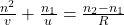 \frac{n^2}v+\frac{n_1}u=\frac{n_2-n_1}R