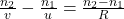 \frac{n_2}{v} - \frac{n_1}{u} = \frac{n_2 - n_1}{R}