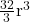 \frac{32}3\mathrm{πr}^3